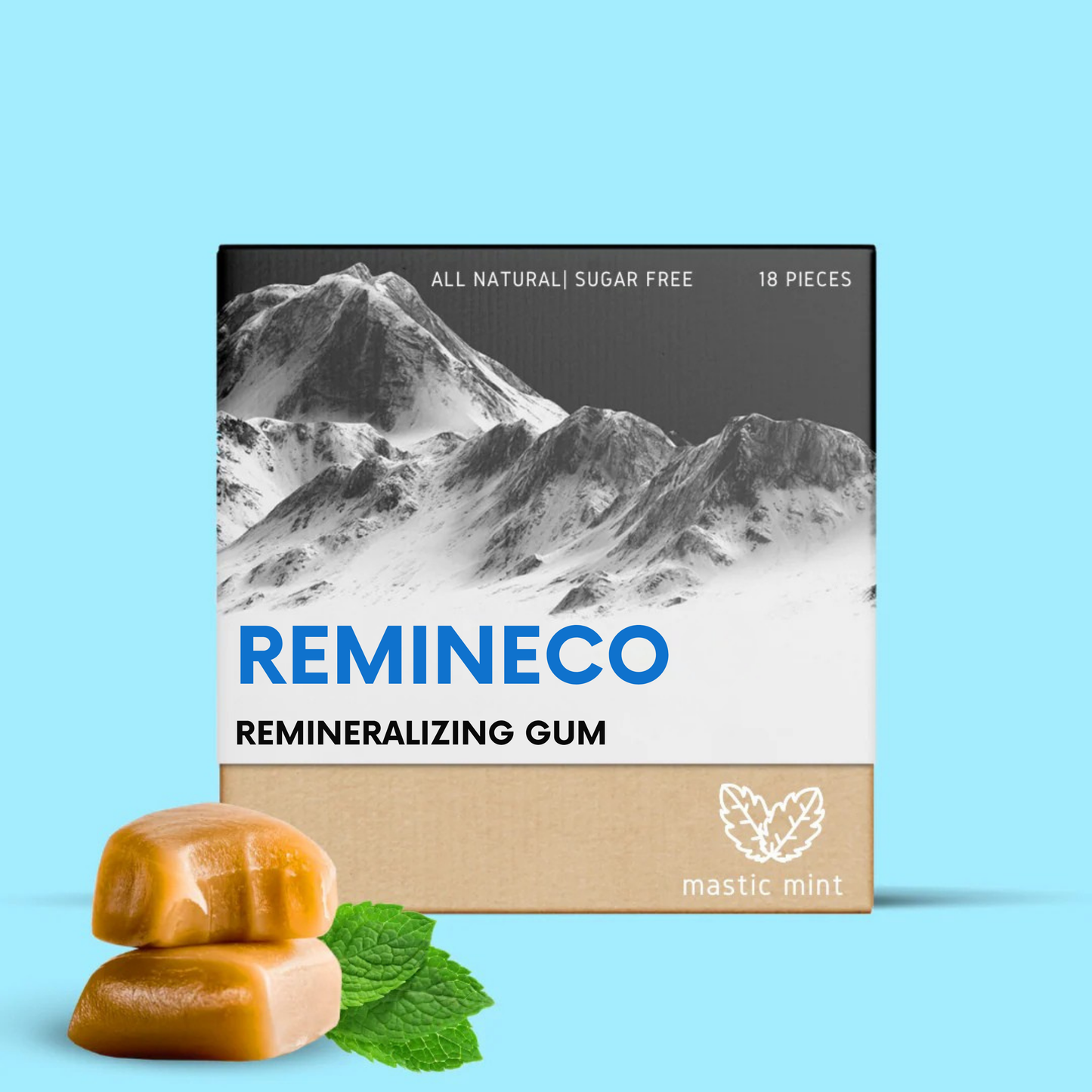 REMINECO® Biologische Mine-versterkende tandblekende kauwgom